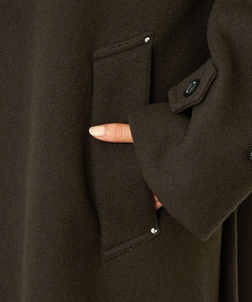 MACKINTOSH PHILOSOPHY（ﾏｯｷﾝﾄｯｼｭ ﾌｨﾛｿﾌｨｰ）の「GREY LABEL 【COSWAY(コズウェイ)】（ステンカラーコート・レディース・ダークネイビー/ブラウン系その他4・2/6）」の9枚目の写真