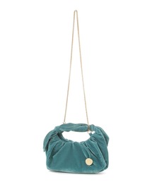 Elura | ブローチ付きベルベットショルダーバッグ/131391(ショルダーバッグ)