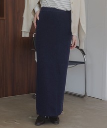 高身長 ニットスカート(セットアップ対応)(トールサイズ)Essenave