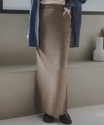 slattgir | 高身長 ニットスカート(セットアップ対応)(トールサイズ)Essenave(スカート)