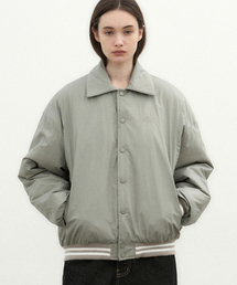SHINE VARSITY PADDING JUMPER_SAND GRAY