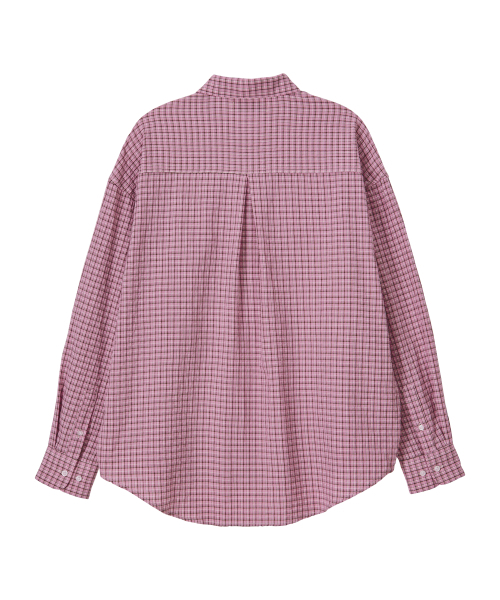 BITTER CELLS（ビターセルズ）の「サラチェックシャツ-ピンク（シャツ/ブラウス・レディース・その他・1(S)/2(L)）」の3枚目の写真