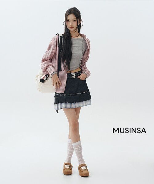 BITTER CELLS（ビターセルズ）の「サラチェックシャツ-ピンク（シャツ/ブラウス・レディース・その他・1(S)/2(L)）」の4枚目の写真