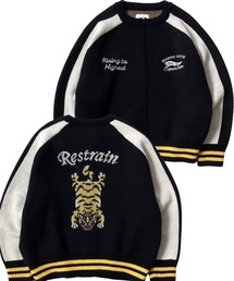 POWER TO THE PEOPLE（パワートゥーザピープル）の「2025AW POWER TO THE PEOPLE/パワートゥザピープル チベタンタイガー スーベニアニットジャケット レディース メンズ（ブルゾン）」