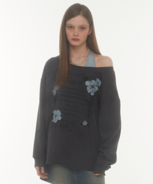 Midnight Move（ミッドナイトムーブ）の「vt fl mtm (dark grey)（スウェット・レディース・その他・FREE）」の4枚目の写真