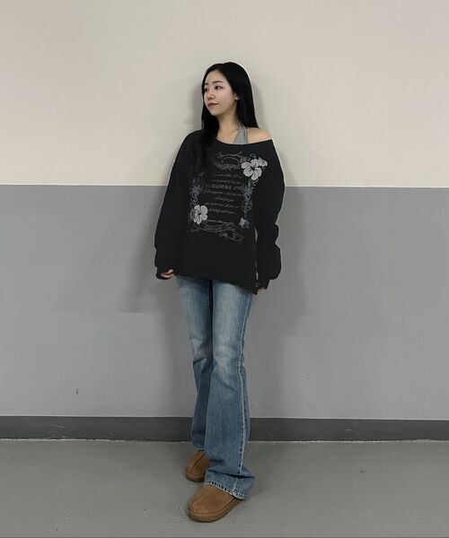 Midnight Move（ミッドナイトムーブ）の「vt fl mtm (dark grey)（スウェット・レディース・その他・FREE）」の7枚目の写真