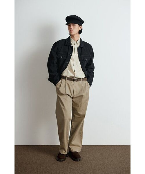 MUSINSA STANDARD（ムシンサスタンダード）の「リラックスデニムトラッカージャケット[ウォッシュドブラック]（デニムジャケット・メンズ・その他・MEDIUM/LARGE/X-LARGE/XX-LARGE）」の20枚目の写真