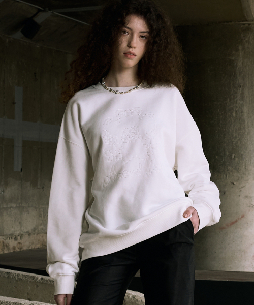 SLOWACID（スローアシッド）の「アンドレキム x スロウエシッド クラシックロゴ スウェットシャツ [ホワイト]（スウェット・メンズ・その他・LARGE/MEDIUM/SMALL）」の2枚目の写真