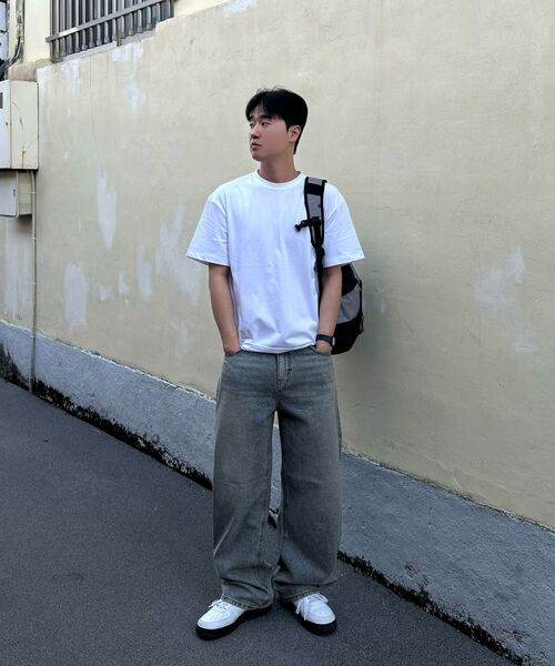TOFFEE（トフィー）の「ヴィンテージウォッシングワイドデニムパンツ (グレー)（デニムパンツ・メンズ・その他・SMALL/MEDIUM/LARGE/X-LARGE）」の10枚目の写真
