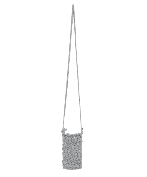 TYPESERVICE（タイプサービス）の「Beaded Handmade Knitted Bag [Silver]（メッセンジャーバッグ・レディース・その他・FREE）」の2枚目の写真