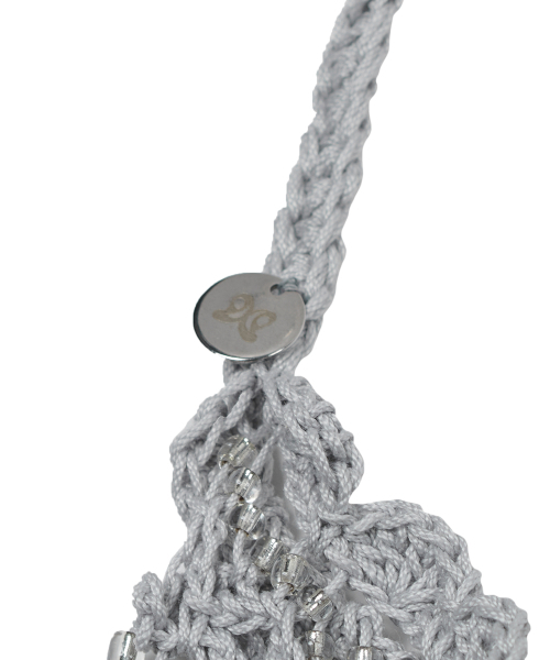TYPESERVICE（タイプサービス）の「Beaded Handmade Knitted Bag [Silver]（メッセンジャーバッグ・レディース・その他・FREE）」の3枚目の写真