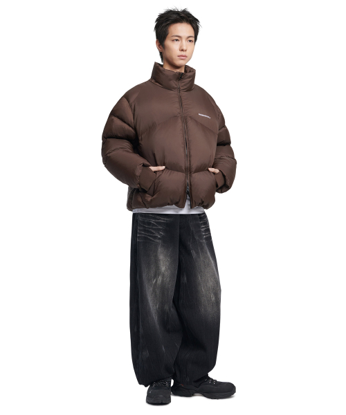 NOMANUAL（NOMANUAL）の「SKADI DUCK DOWN - DARK BROWN（ダウンジャケット/コート・レディース・その他・LARGE/X-LARGE/X-SMALL/SMALL/MEDIUM）」の4枚目の写真