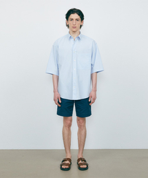 VTWO（ブイツー）の「Washing Pocket Boxy Half Shirt_Sky Blue（シャツ/ブラウス・メンズ）」