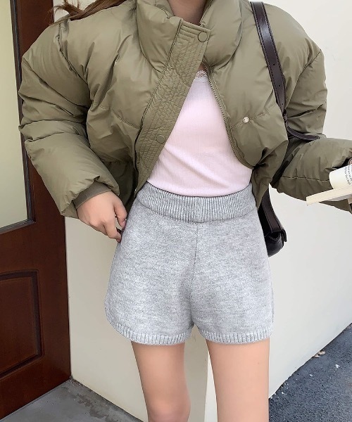 Riff(リフ)の「ニットショートパンツ(その他パンツ・レディース・グレー/ブラック・FREE)」の14枚目の写真