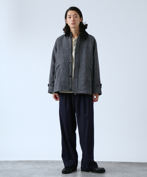 B.C STOCK（ベーセーストック）の「WOOL BLEND ハンティングブルゾン（ブルゾン・メンズ・ブラック/チョコ/ブラウン・MEDIUM/LARGE）」の4枚目の写真