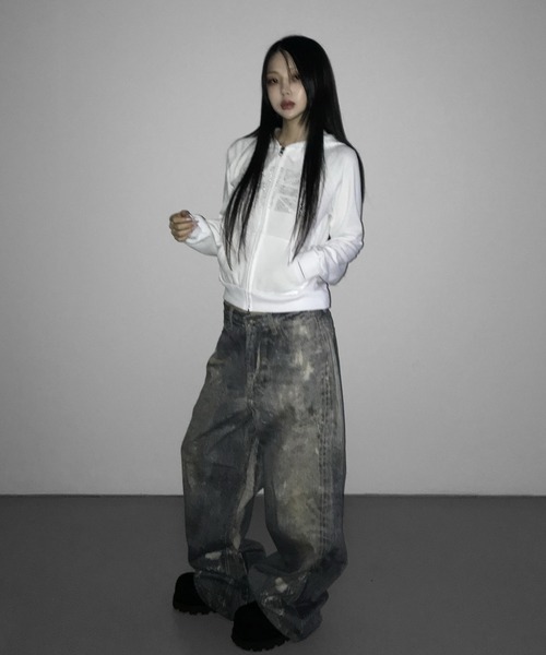 THEAIRTOWN(ジエアタウン)の「digital printing denim pt(デニムパンツ・レディース・ブルー・SMALL/MEDIUM)」の14枚目の写真