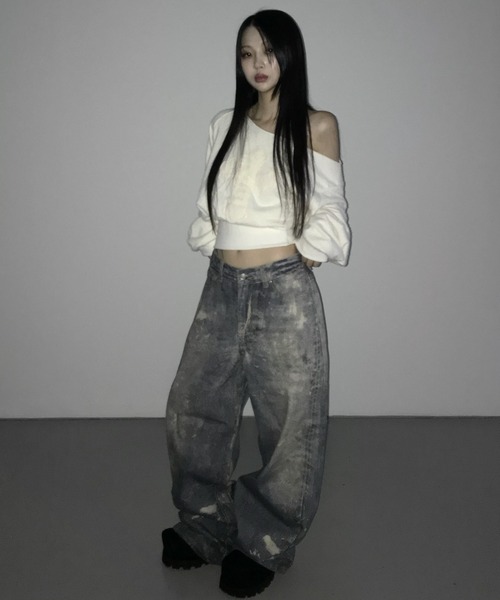 THEAIRTOWN(ジエアタウン)の「digital printing denim pt(デニムパンツ・レディース・ブルー・SMALL/MEDIUM)」の11枚目の写真