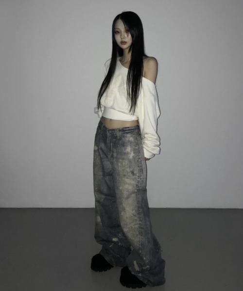 THEAIRTOWN(ジエアタウン)の「digital printing denim pt(デニムパンツ・レディース・ブルー・SMALL/MEDIUM)」の12枚目の写真