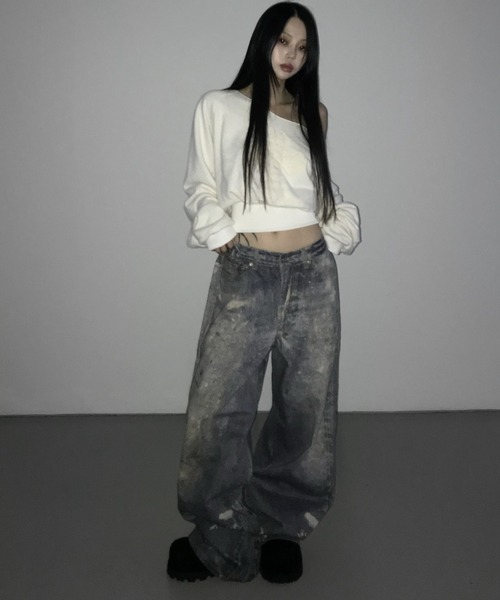 THEAIRTOWN(ジエアタウン)の「digital printing denim pt(デニムパンツ・レディース・ブルー・SMALL/MEDIUM)」の13枚目の写真