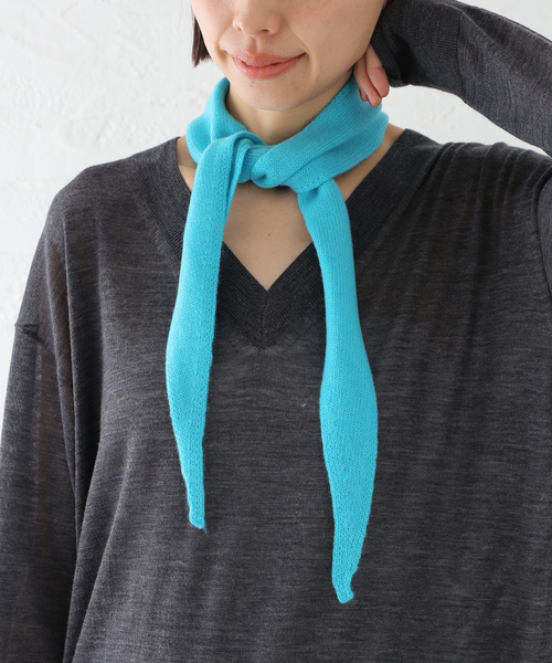 JOURNAL STANDARD relume（ジャーナルスタンダード　レリューム）の「【PURE CASHMERE】NYC Mini Scarf（その他小物・レディース・サックスブルー/グリーン/ピンク/オレンジ・FREE）」の12枚目の写真