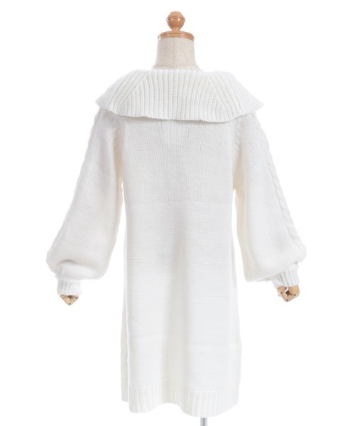 axes femme（アクシーズファム）の「Ｗリボンニットチュニックワンピース（ワンピース・キッズ・キナリ/ピンク・LARGE/MEDIUM/X-LARGE）」の5枚目の写真