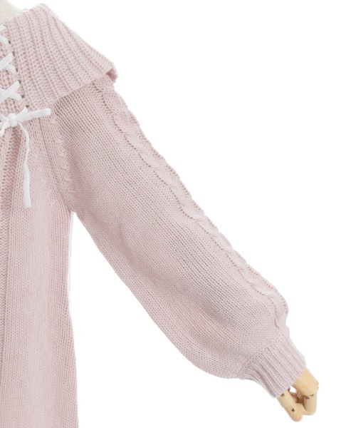 axes femme（アクシーズファム）の「Ｗリボンニットチュニックワンピース（ワンピース・キッズ・キナリ/ピンク・LARGE/MEDIUM/X-LARGE）」の20枚目の写真