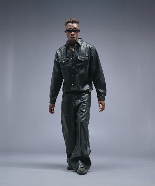 ANDER HUNK（アンダーハンク）の「【 2size 】W-Pocket Metal Button Shirt  / Wポケットメタルボタンシャツ（シャツ/ブラウス・メンズ・ブラック・LARGE/MEDIUM）」の13枚目の写真