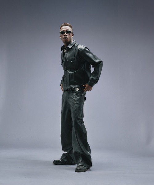 ANDER HUNK（アンダーハンク）の「【 2size 】W-Pocket Metal Button Shirt  / Wポケットメタルボタンシャツ（シャツ/ブラウス・メンズ・ブラック・LARGE/MEDIUM）」の14枚目の写真