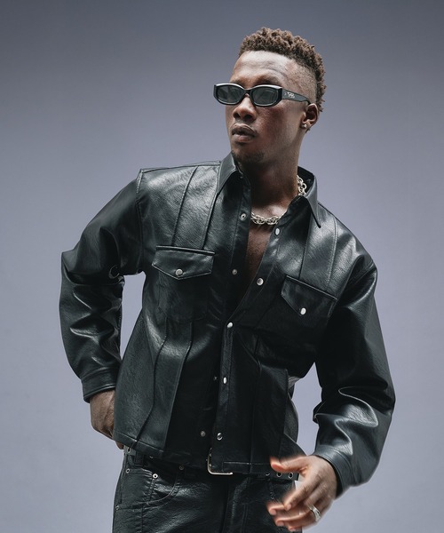 ANDER HUNK（アンダーハンク）の「【 2size 】W-Pocket Metal Button Shirt  / Wポケットメタルボタンシャツ（シャツ/ブラウス・メンズ・ブラック・LARGE/MEDIUM）」の3枚目の写真