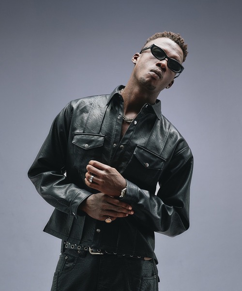 ANDER HUNK（アンダーハンク）の「【 2size 】W-Pocket Metal Button Shirt  / Wポケットメタルボタンシャツ（シャツ/ブラウス・メンズ・ブラック・LARGE/MEDIUM）」の6枚目の写真