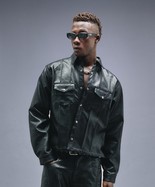 ANDER HUNK（アンダーハンク）の「【 2size 】W-Pocket Metal Button Shirt  / Wポケットメタルボタンシャツ（シャツ/ブラウス・メンズ・ブラック・LARGE/MEDIUM）」の8枚目の写真