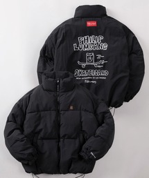 【75】【Philip Lumbang/フィリップ・ランバン】リバーシブル グラフィックデザイン スタンドカラー 中綿 パファージャケット/ワンポイント刺繍/ドローコード/2025AW新ブランド