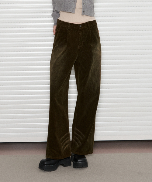 LEATHERY（レザリー）の「ウォッシュドコーデュロイパンツ[KHAKI]（その他パンツ・レディース・その他・SMALL/MEDIUM/LARGE）」の2枚目の写真