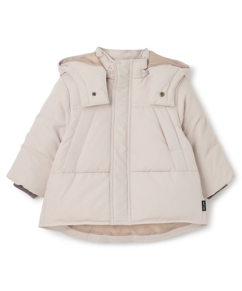 petit main（プティマイン）の「【リンク/撥水加工】モンスターダウンジャケット（ダウンジャケット/コート・キッズ・ネイビー/ブルーグリーン/ライトベージュ・110cm/90cm/100cm/80ｃｍ/130cm/120cm）」の19枚目の写真