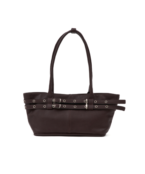 YEOMIMの「mini belted boat bag (espresso)(ショルダーバッグ・レディース・その他・FREE)」の1枚目の写真