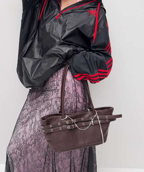 YEOMIMの「mini belted boat bag (espresso)(ショルダーバッグ・レディース・その他・FREE)」の2枚目の写真