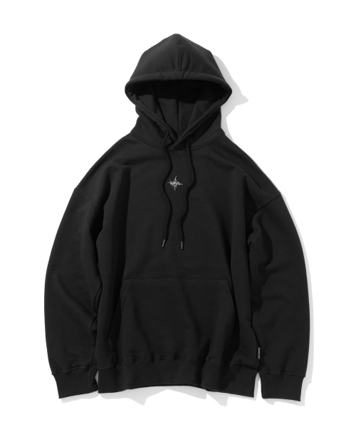 MASSNOUN(マスノウン)の「ツイッグロゴオーバーサイズフードパーカー MFFHD001-BK(パーカー・レディース・その他・MEDIUM/LARGE)」の1枚目の写真
