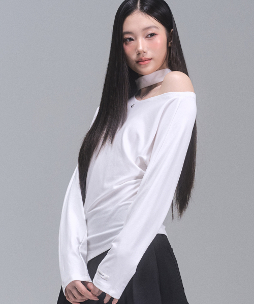 ZEROPLANET（ゼロプラネット）の「アイリン アンバランスボタントップ [ホワイト]（Tシャツ/カットソー・レディース・ホワイト・FREE）」の4枚目の写真