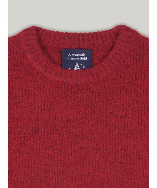FOLNUA(フォルニュア)の「STEADY ROUND KNIT (RED)(ニット/セーター・レディース・その他・FREE)」の3枚目の写真