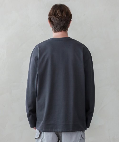 ESN（イーエスエヌ）の「ヘビーエッセンシャルラウンドロングスリーブチャコール（Tシャツ/カットソー・メンズ・その他・LARGE/MEDIUM）」の4枚目の写真