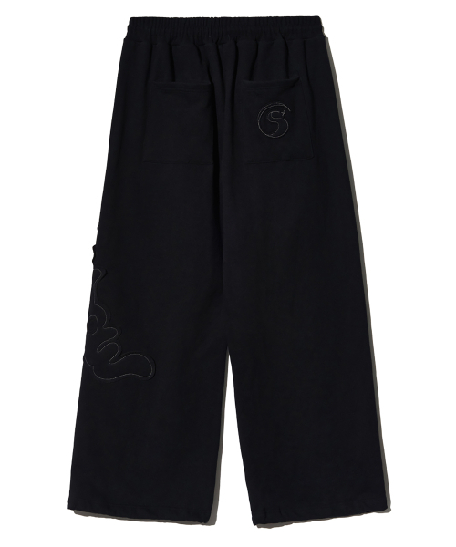 PIECEMAKER(ピースメーカー)の「TS LOGO APPLIQUE SWEAT PANTS (BLACK)(スウェットパンツ・レディース・その他・MEDIUM/LARGE)」の3枚目の写真