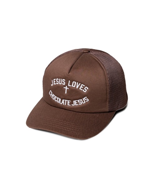 JESUS LOVES TRUCKER HAT（キャップ）｜Chocolate Jesus
