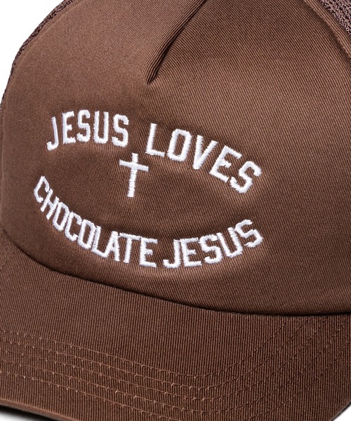 JESUS LOVES TRUCKER HAT（キャップ）｜Chocolate Jesus
