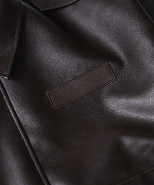 STIGMA(スティグマ)の「A-2 OVERSIZED CROP FAUX LEATHER JACKET(ライダースジャケット・メンズ・その他・MEDIUM/LARGE/X-LARGE)」の6枚目の写真