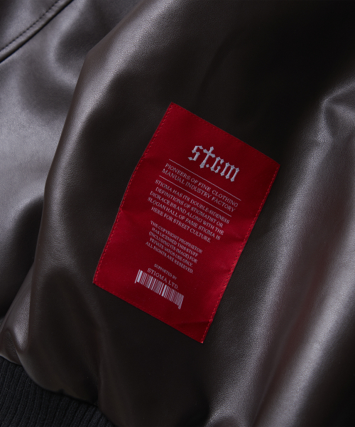 STIGMA(スティグマ)の「A-2 OVERSIZED CROP FAUX LEATHER JACKET(ライダースジャケット・メンズ・その他・MEDIUM/LARGE/X-LARGE)」の14枚目の写真
