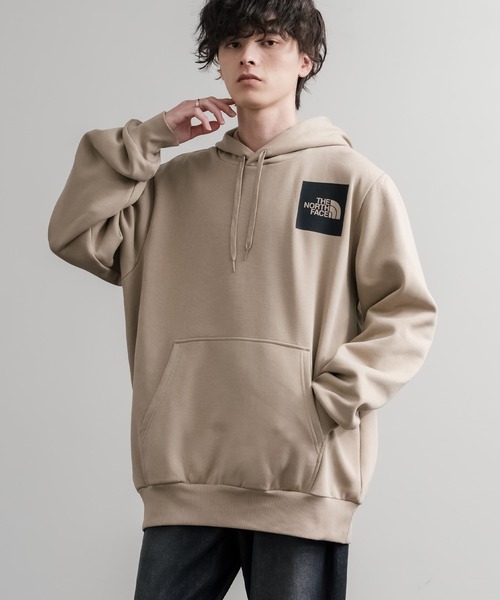 THE NORTH FACE（ザノースフェイス）の「THE NORTH FACE ザ・ノースフェイス FINE HOODIE/裏起毛ロゴワンポイントプルオーバーパーカー（パーカー・メンズ・ブラック/グレイッシュベージュ/グレー・XL/L/M）」の3枚目の写真