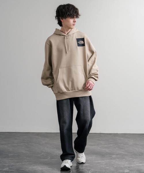 THE NORTH FACE（ザノースフェイス）の「THE NORTH FACE ザ・ノースフェイス FINE HOODIE/裏起毛ロゴワンポイントプルオーバーパーカー（パーカー・メンズ・ブラック/グレイッシュベージュ/グレー・XL/L/M）」の17枚目の写真