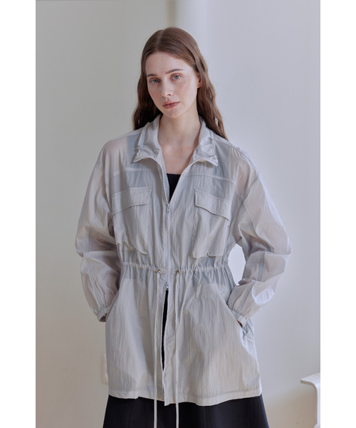 AFTERHOURS(アフターアワーズ)の「LIGHT WEIGHT JACKET (GREY)(ナイロンジャケット・レディース・その他・FREE)」の1枚目の写真