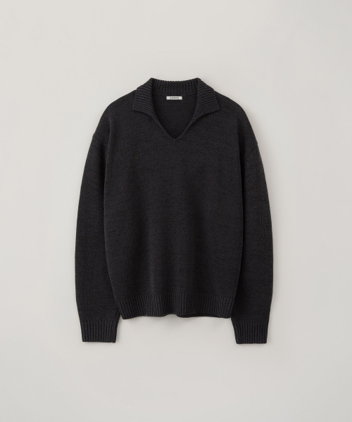 BLANKROOM(ブランクルーム)の「Vカラーニット_CHARCOAL(ニット/セーター・メンズ・その他・3/1/2)」の1枚目の写真