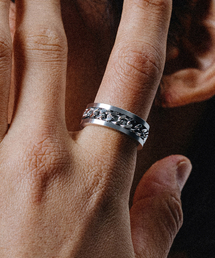 SCALETTO（スカーレット）の「753サージカルスチールバングルチェーン2リング（リング）」